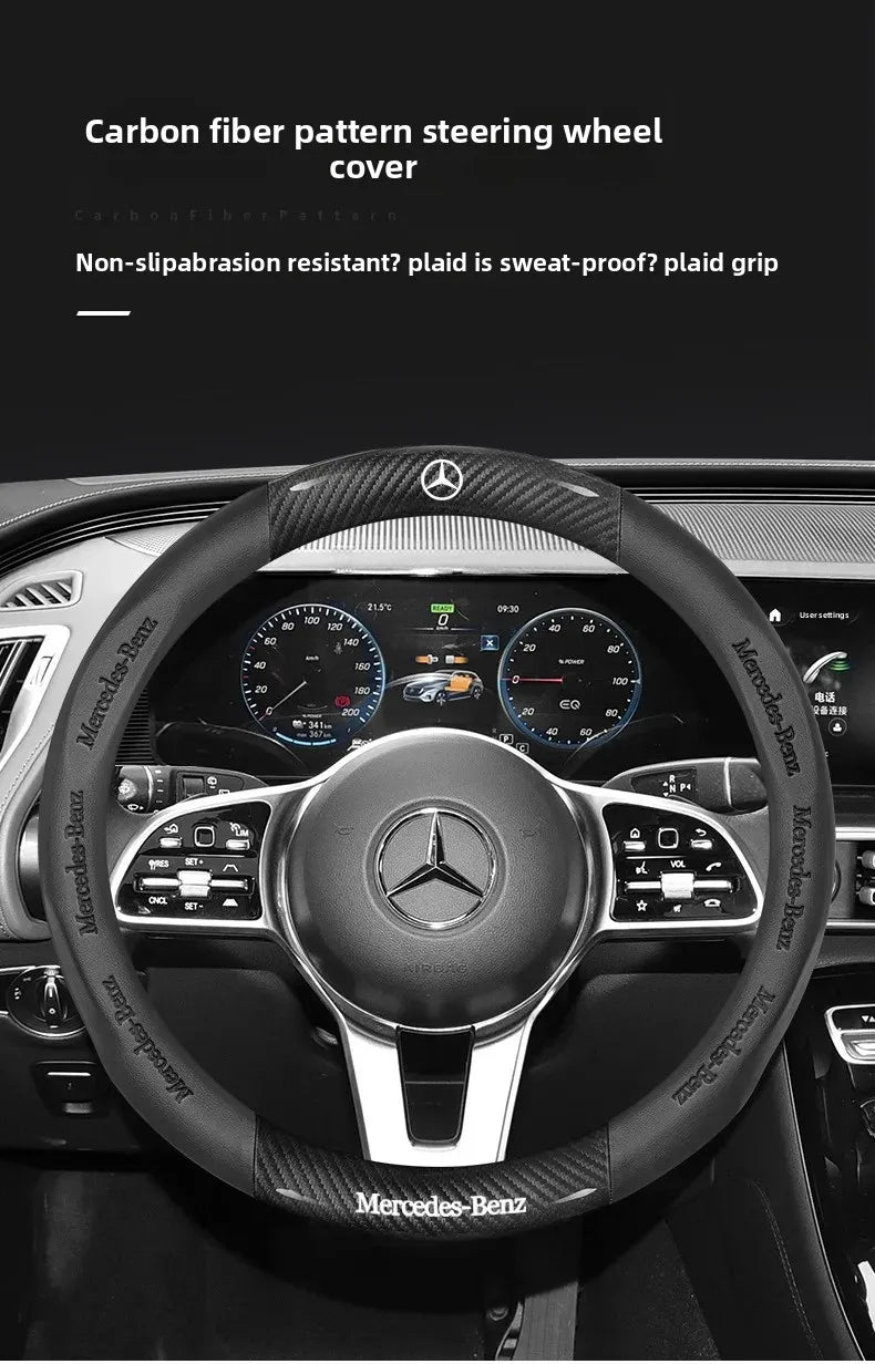 Universal Fit Mercedes Benz Steering Wheel Cover