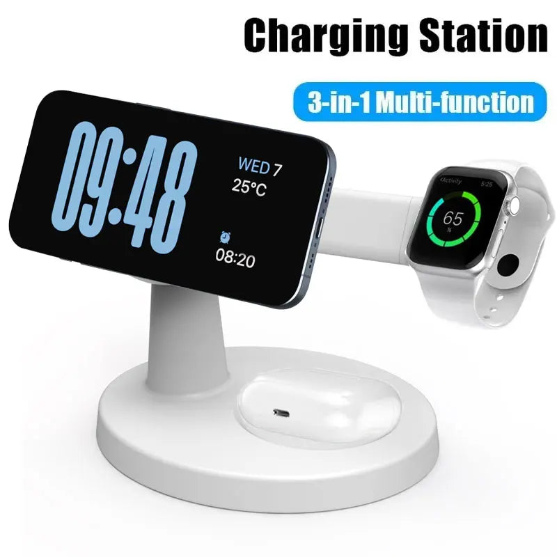 3 In 1 Magnetic Wireless Charger Stand