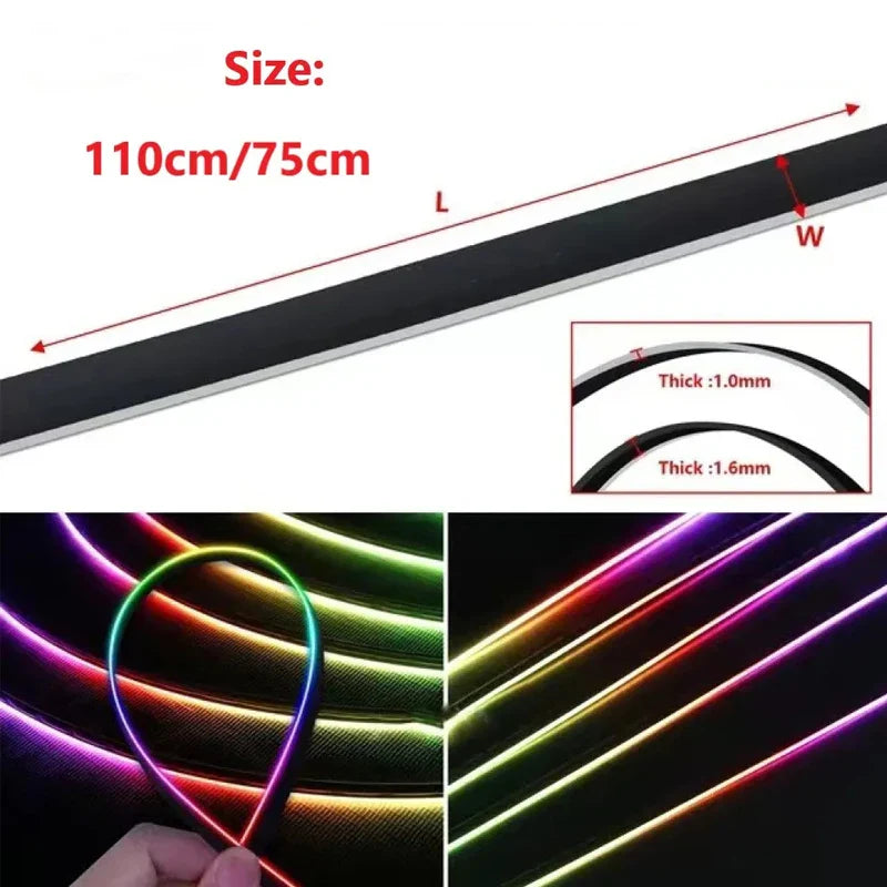 Music Sync LED Car Interior USB Ambient Lights